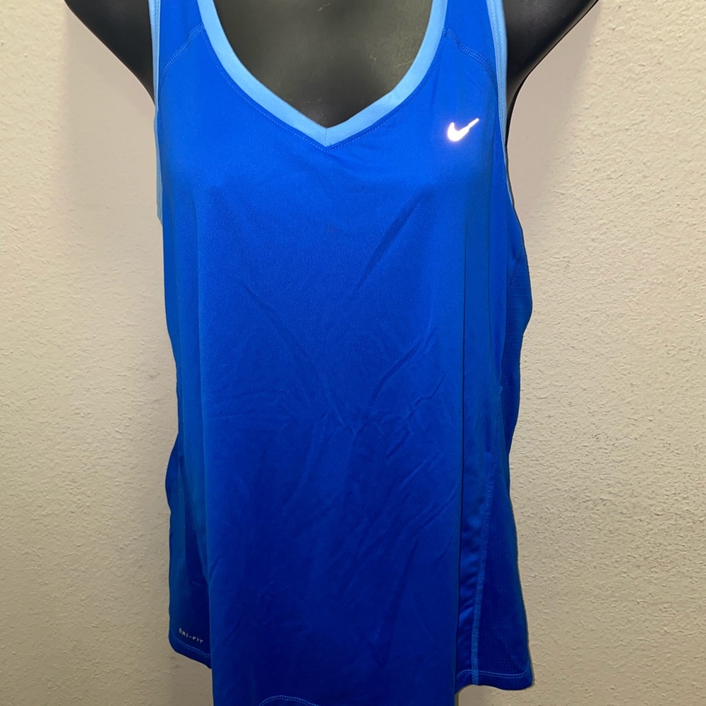 Blue Nike workout tank